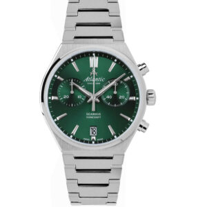 Seawave Chrono | Green Dial on Metal Bracelet
